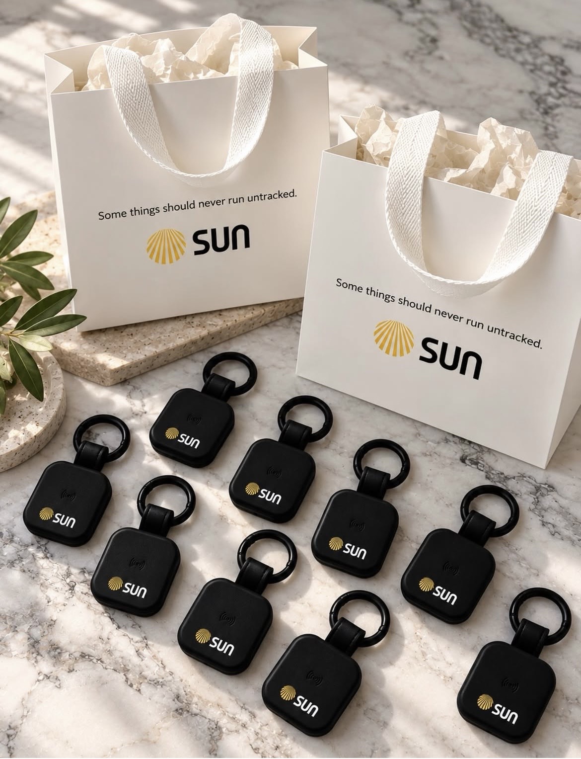 Sun branded swag