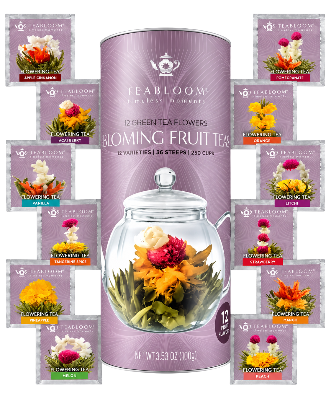 TeaBloom Blooming Fruit Tea Assortment