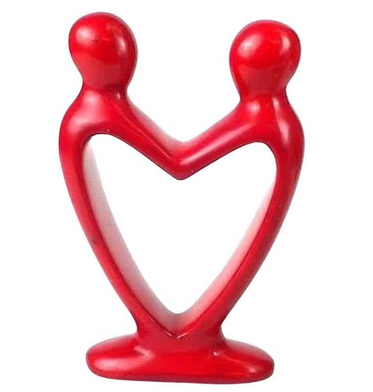 Heart Couple Sculpture