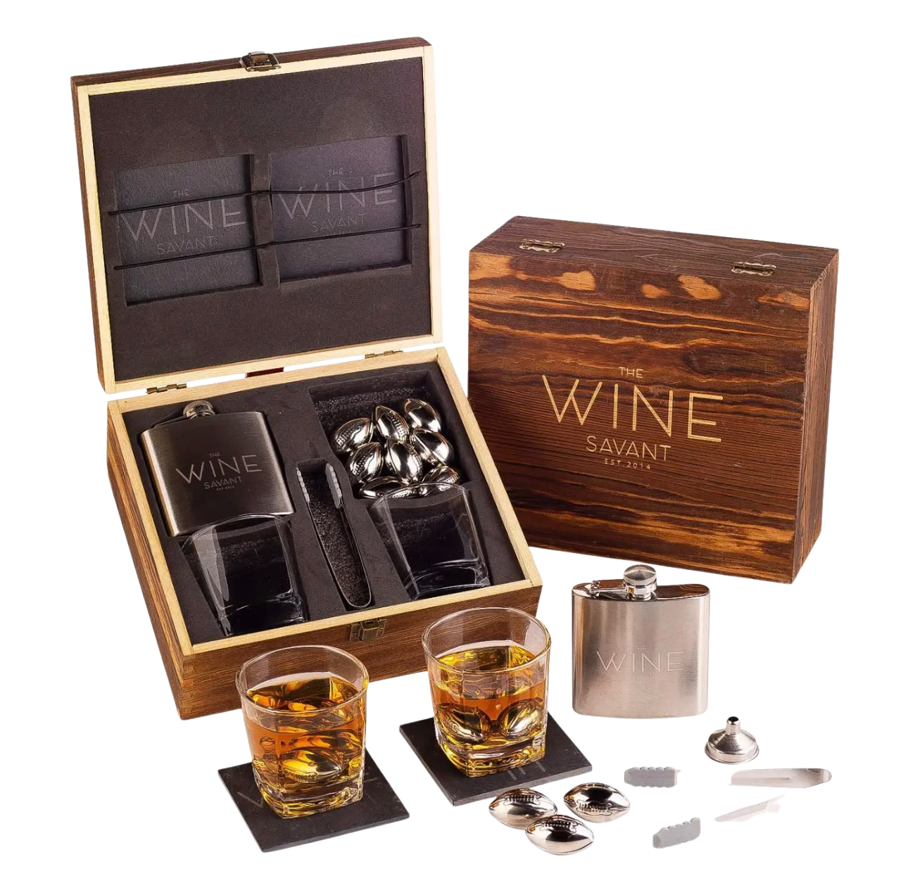 Whiskey & Football Chiller Gift Set